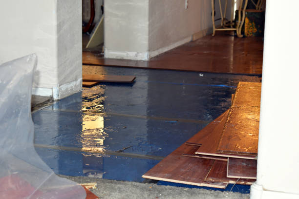 Professional Burst Pipe Cleanup technician working in Le Grand, CA